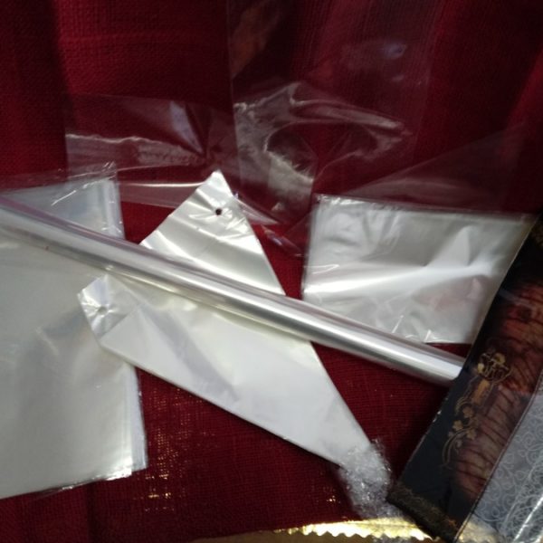 celofánové vrecká a kornúty