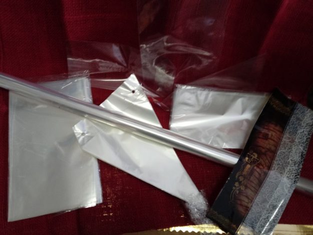 celofánové vrecká a kornúty