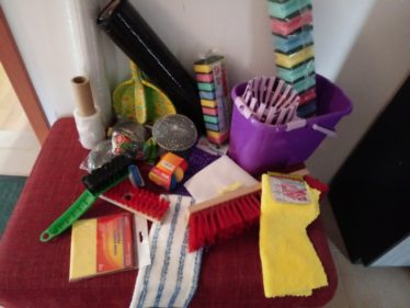 čistiace pomôcky, fólie